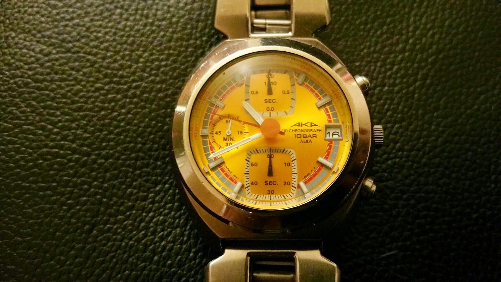 Which Watch Today...: Seiko Alba AKA V657 Orange Chronograph
