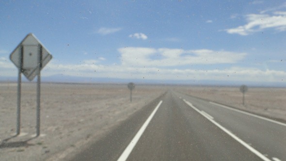 Estrada no Atacama