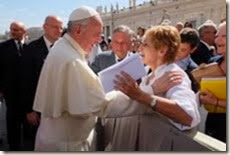 Bild mit Franziskus in Rom