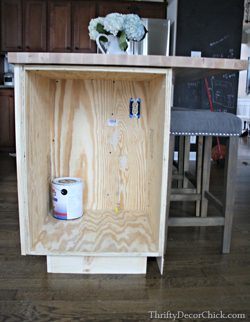cabinet for microwave in island