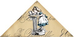 Alice corner bookmark example