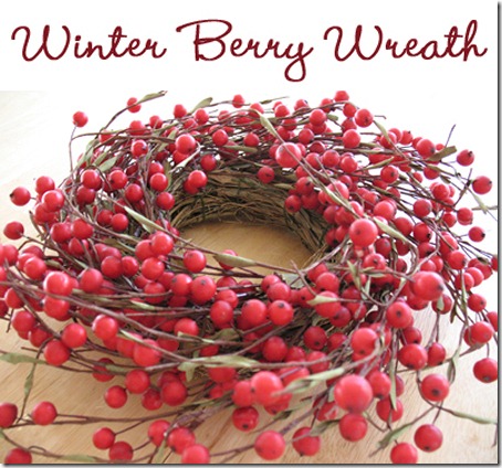 Winter wreath--red berry wreath
