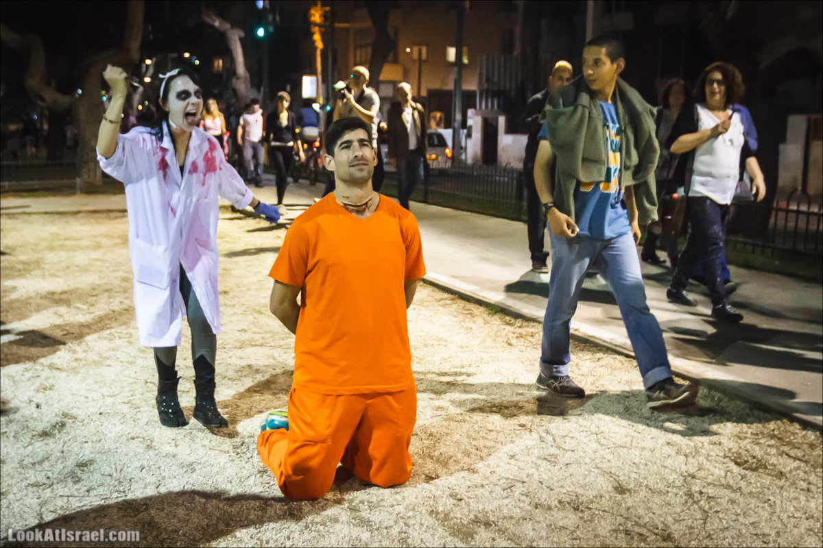 LookAtIsrael.com - Парад зомби в Тель Авиве | Zombie walk TLV, Tel Aviv 2015 |  מצעד זומבים בתל אביב, צעדת הזומבים, זומבי ווק