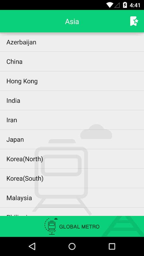 Android application Metro Asia screenshort