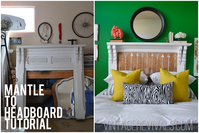 How To Turn A Mantle Into A Headboard
