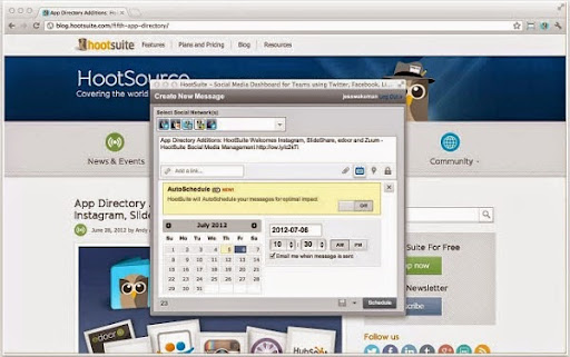 HootSuite Hootlet Chrome Extension