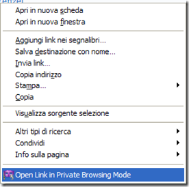 Open in Private Browsing Mode - Open Link in Private Browsing Mode