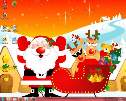 Tema de navidad para Windows 7