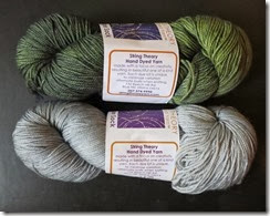 String Theory Dyeworks - caper sock - October 2013