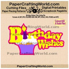birthday wishes title freebie