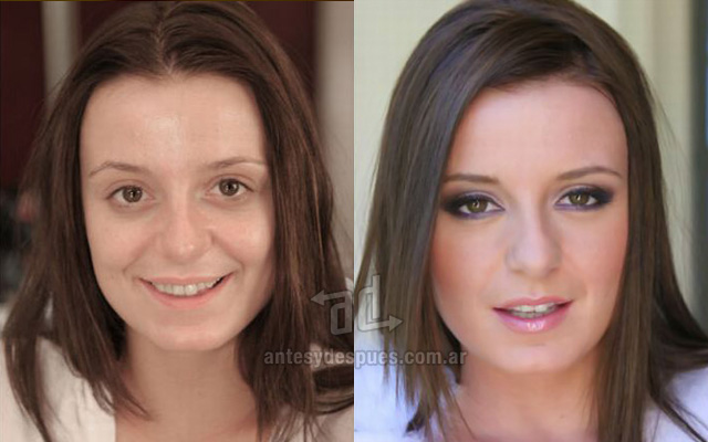Antes y despues del maquillaje 14