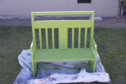 toddler bed repurposed bench photo prop