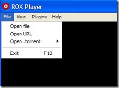 ROX Player aprire file, torrent o streaming