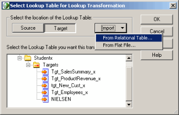 Informatica PowerCenter lookup Configuration