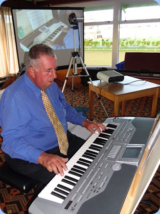 Committee Member, Ken Mahy, did the honours for the arrival music and then started the formal session off by playing one of his current favourites.
