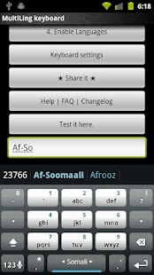 Somali Keyboard Plugin Screenshots 1