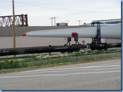 1730 Alberta Taber Hwy 3 East - train transporting wind turbine parts