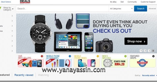 Ebay Malaysia pilihan utama untuk Bershopping | Yana Yassin