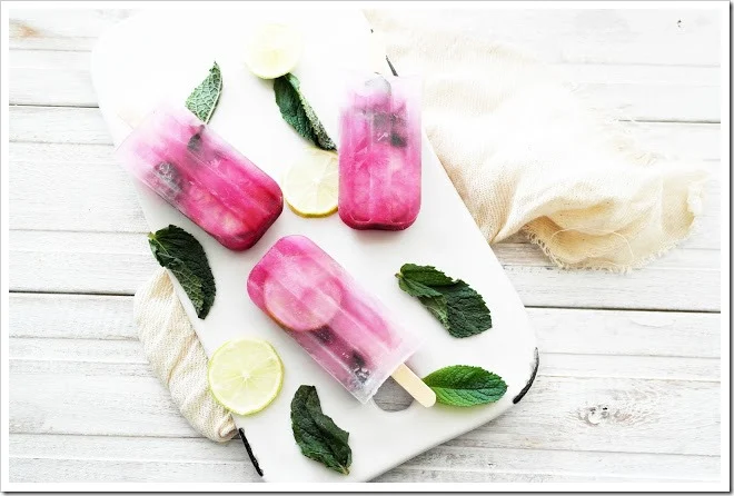 Twigg Studios blueberry mojito popsicles