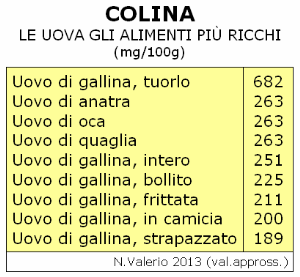 Colina nelle uova (NV 2013)