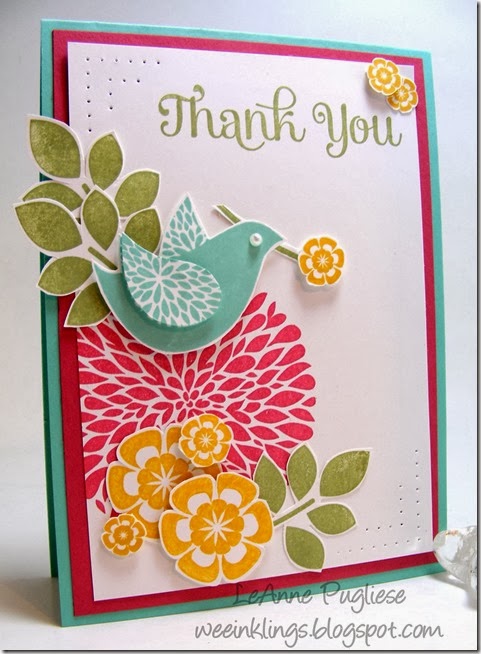 WeeInklings LeAnne Pugliese Paper Players 178 Betsy's Blossoms Stampin Up