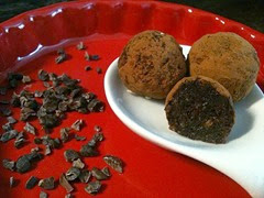 truffes au fèves de cacao