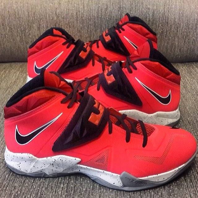 lebron soldier 7 red and black
