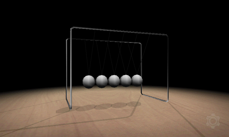 Android application 3D Newton's Cradle screenshort