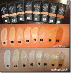 foundation swatches