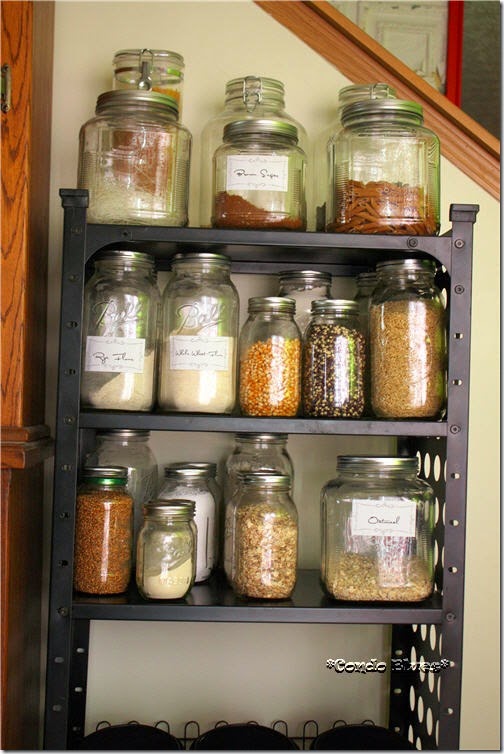 mason jar pantry organization