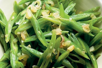 Runner beans with shallot butter