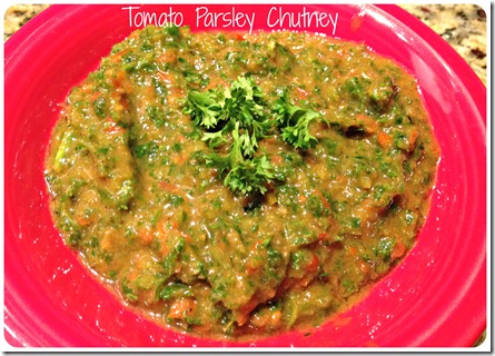 tomato parsley chutney