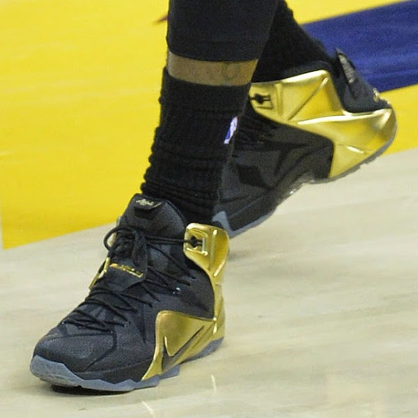 lebron 12 black and gold