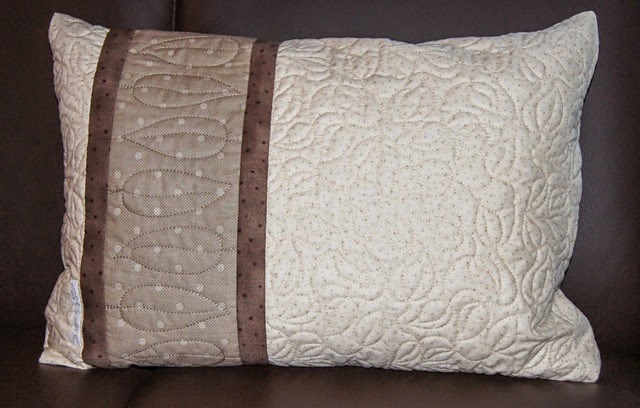 The inside of the pillow. You can use both sides if you like. :)