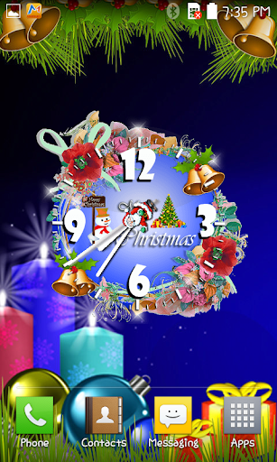 【免費娛樂App】Christmas Clock live wallpaper-APP點子