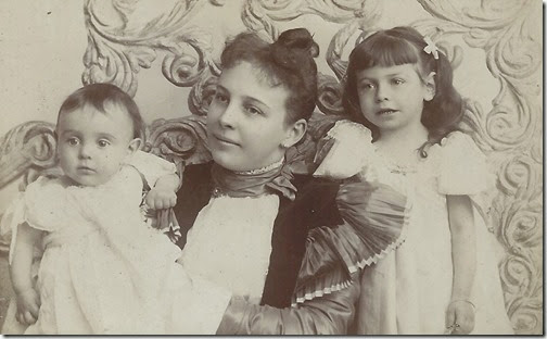 Inez Steinberger with children c 1896 cropped
