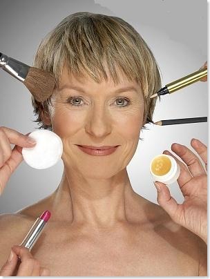 senior woman makeup