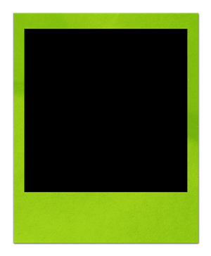 polaroidframe-limegreen