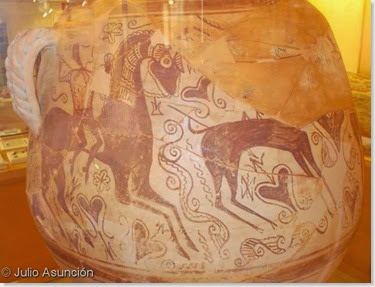 Vaso de los guerreros de La Serreta - Museo Arqueológico de Alcoi