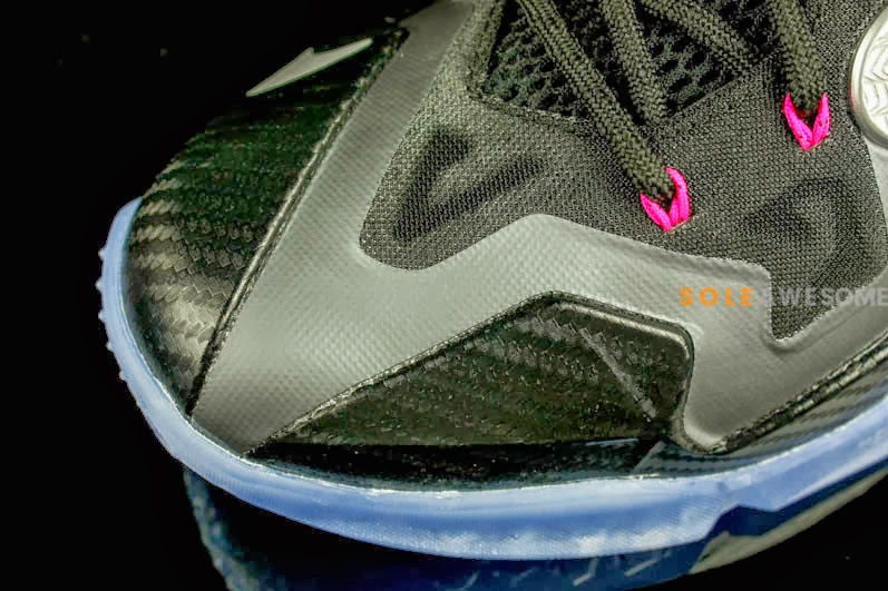 pink and grey lebrons