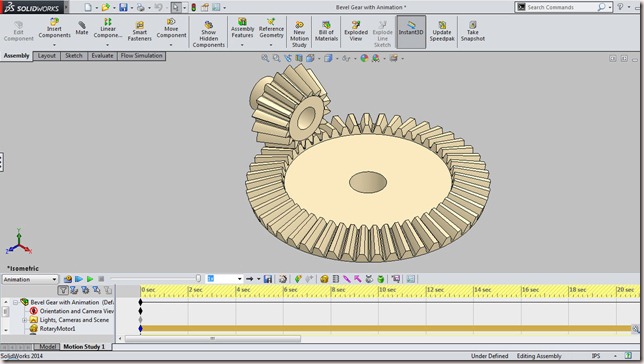 Bevel Gear with Animation