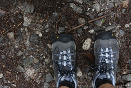 my big old new waterproof Keen hiking shoes