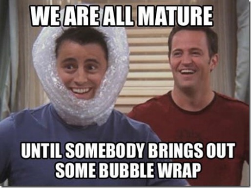 friends bubble wrap