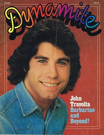 c0 John Travolta on the cover of Dynamite! magazine from April 1977
