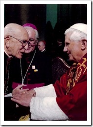 Dom Eugenio Sales com Bento XVI