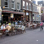 patio in haarlem downtown in Haarlem, Netherlands 