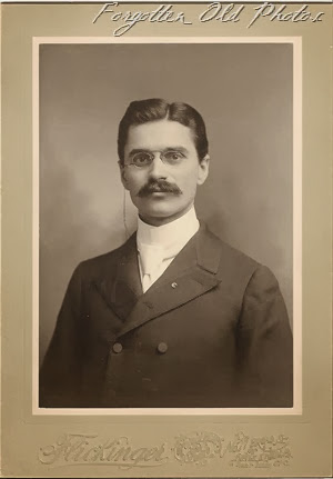 Man with Moustache and Glasses DL Antiques
