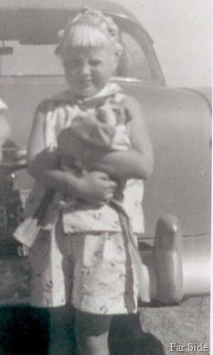 me and a puppy in North Dakota 1957