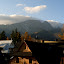 Zakopane - widok z naszego balkonu na Giewont