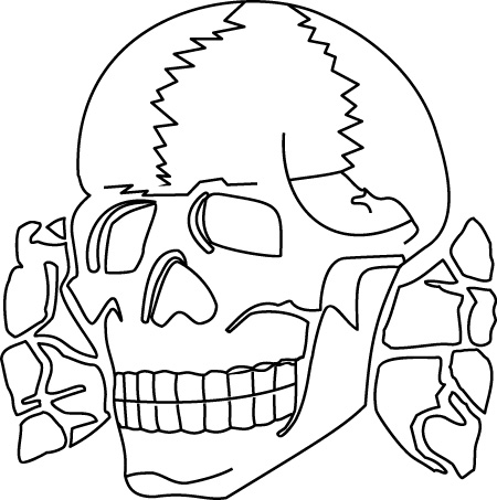 Череп сс эскиз